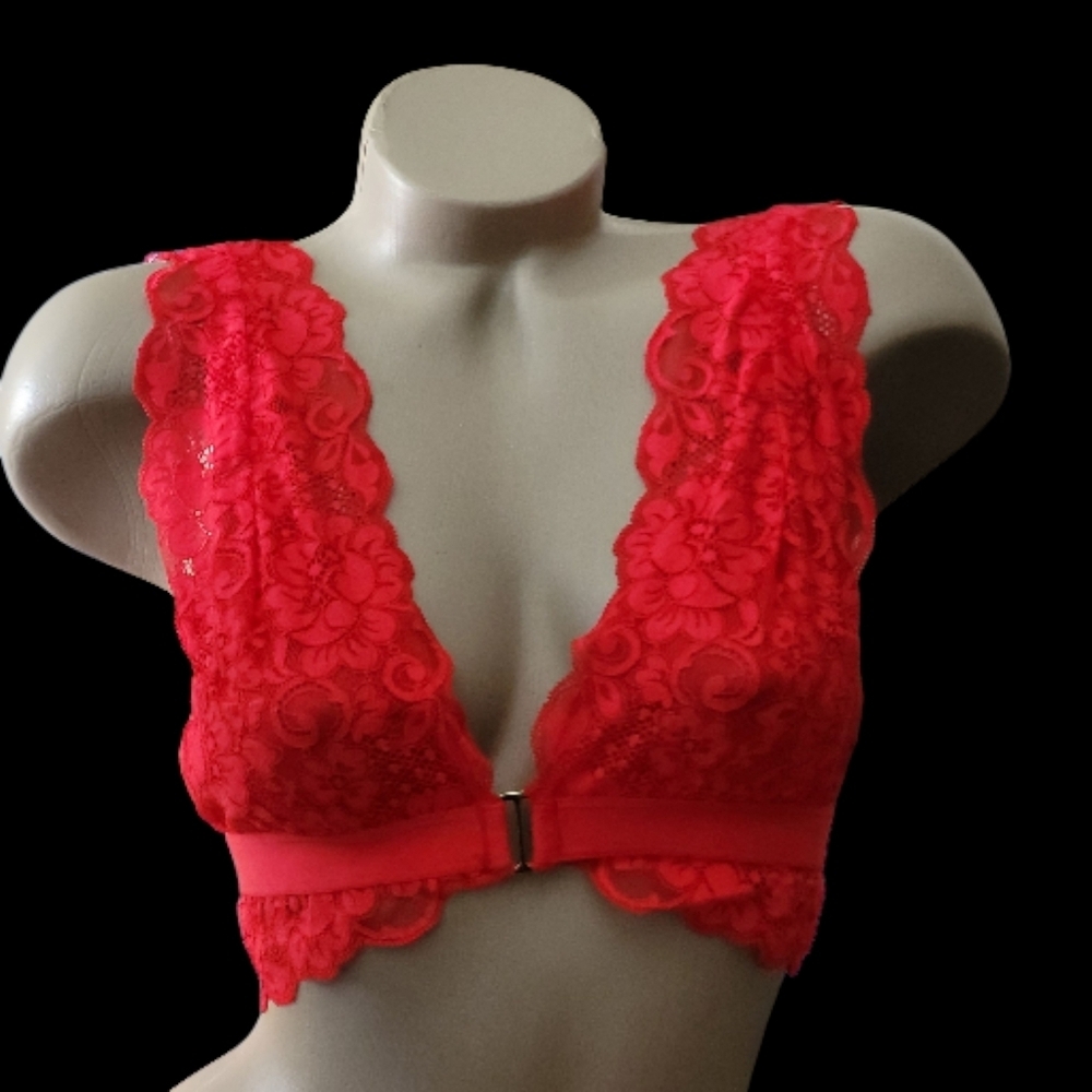 Free People -We are HAH -Got Ur Back Bra in Siren Red Size M